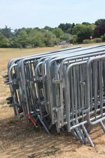 istock Stainless steel security barriers  Security fence 1162471014