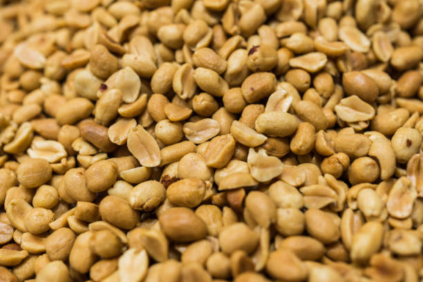istock Close up of peanuts nuts on display 1162475252