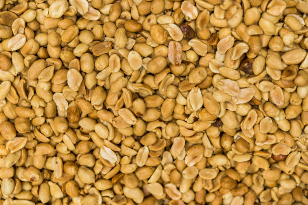 istock Close up of peanuts nuts on display 1162475253