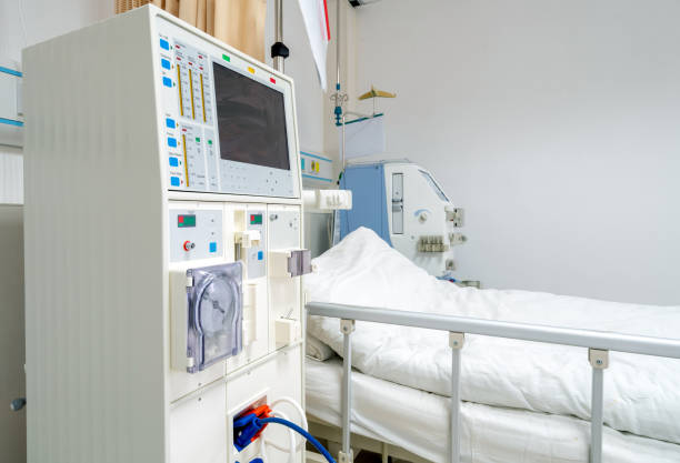 istock Hemodialysis machine in an hospital ward. 1162478177