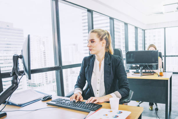 istock Fin-tech and technology concept Young Portrait creative couple working success project with Business partner and wearing  casual outfit working happy action in modern Coworking space 1162481120