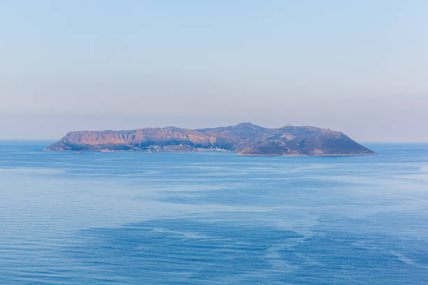 Greek island of Kastellorizo (Meis) view of the coast of Turkey