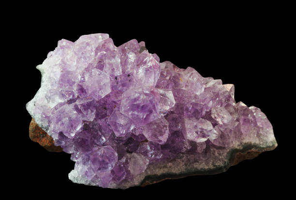 istock Rae Amethyst crystal druse on black  background 1162486272