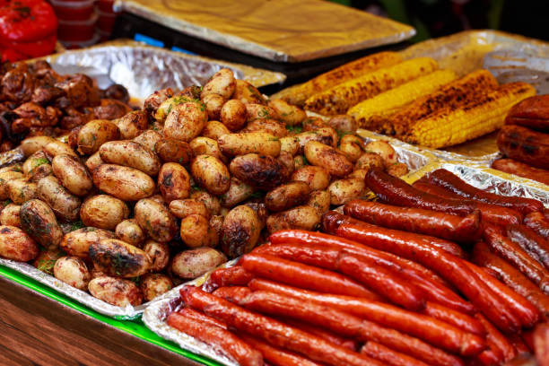 istock Fried potatoes with sausages 1162486525