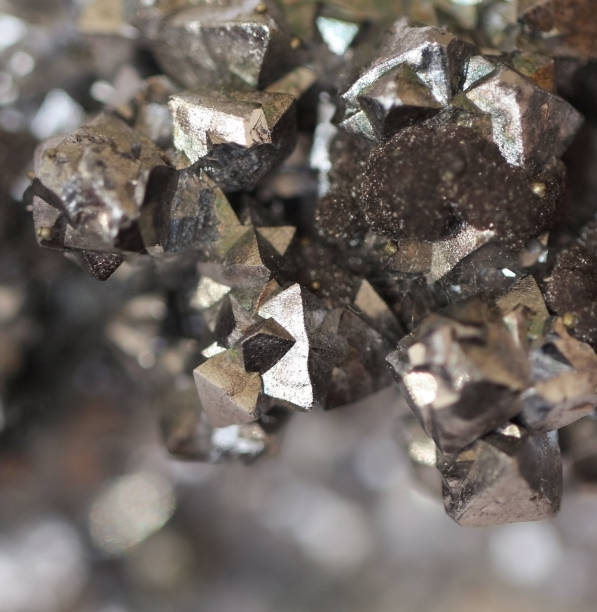 istock Natural raw mineral,in its structure has many small flat surfaces 1162486590