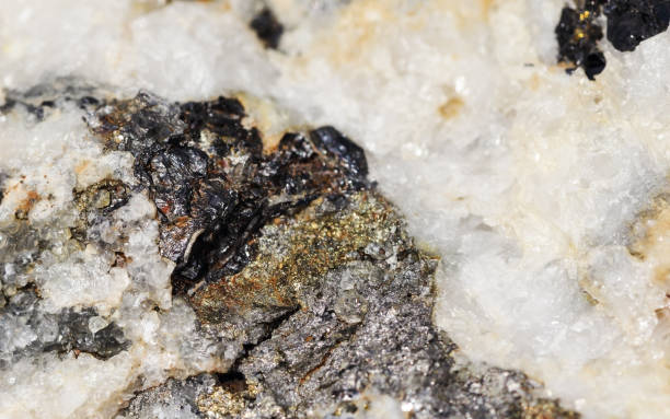 istock Background mineral calcite and pyrite 1162487322