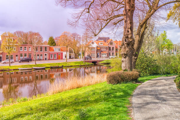 istock Typical view of a small Dutch town. 1162488556