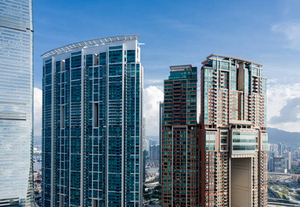 istock Crowded apartment block in Hong Kong 1162488621