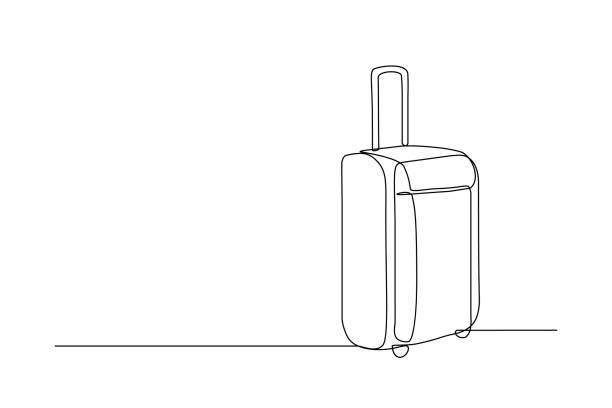 reisekoffer - koffer stock-grafiken, -clipart, -cartoons und -symbole
