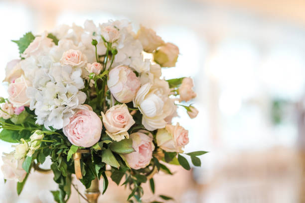 istock Luxury wedding table decoration. Special event table set up. Fresh flower decoration. 1162490728