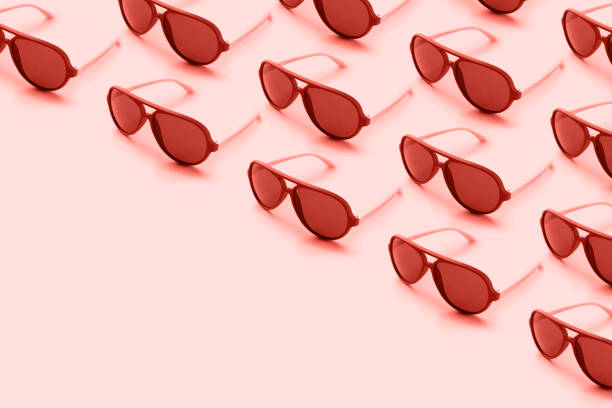 istock Sunglasses pattern on pastel blue background. Trendy concept 1162491338