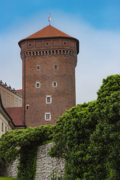 istock Old brick round tower in Krakow, Poland. 1162493387