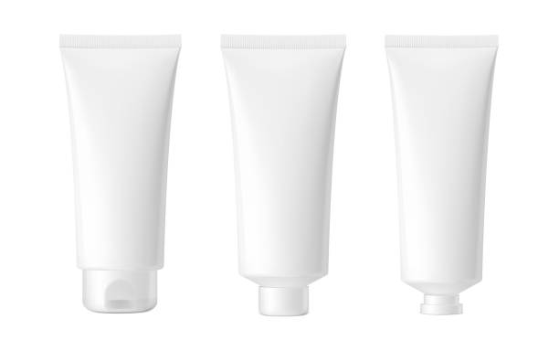 istock Set of blank realistic cosmetic tubes isolated on white background. 1162493588