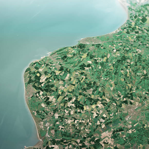 istock Dover England 3D Render Aerial Landscape View From North May 2019 1162493777
