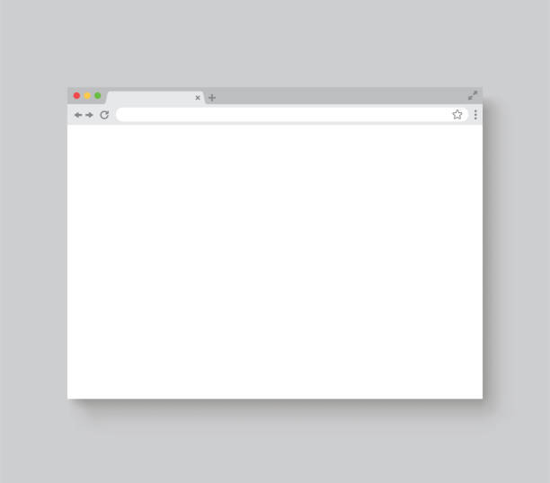 окно браузера. макет веб-браузера с тенью - сток вектор. - tabs interface icons internet web page stock illustrations