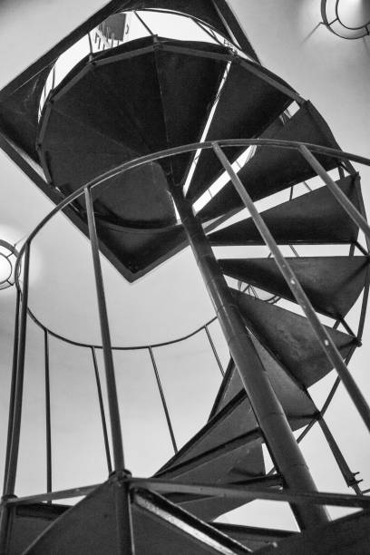 istock spiral staircase made of steel 1162502914