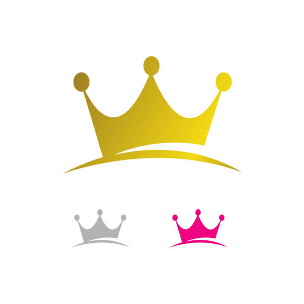 Abstract Crown Logo Vector Royal King Queen abstract design Abstract Crown Logo Vector Royal King Queen abstract design dental gold crown stock illustrations