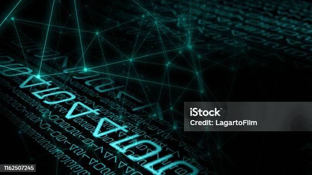 Computer Code Concept Cyberspace Coding Scifi Backgrounds Stock Photo ...