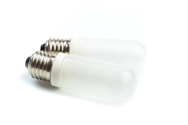 istock Halogen lamp on a white background. Lamp for studio flash close-up. 1162508428