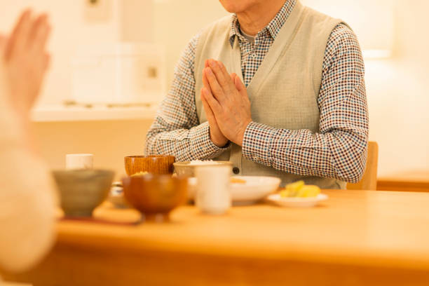 istock Senior couple eating rice 1162510550
