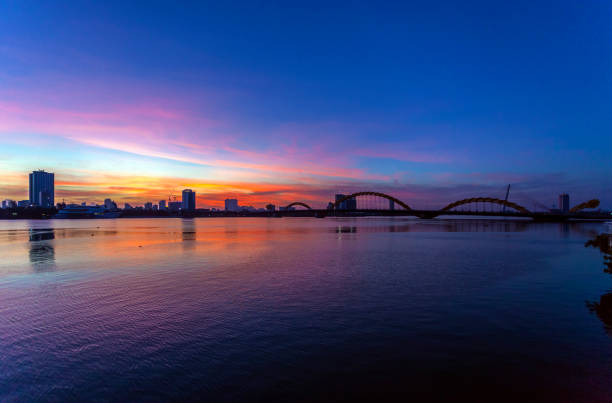 istock Sunrise landscape in Da Nang city 1162511135