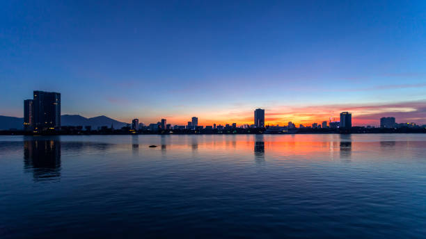istock Sunrise landscape in Da Nang city 1162512488