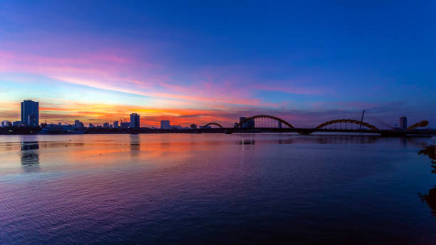 istock Sunrise landscape in Da Nang city 1162512661
