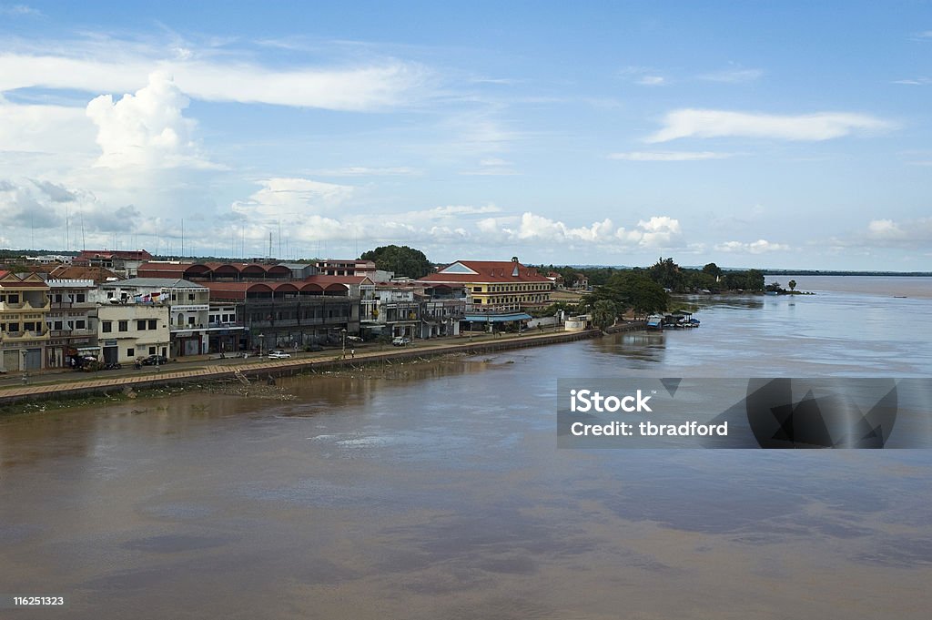 «Река Меконг в Kompong чам, Камбоджа - Стоковые фото Азия роялти-фри