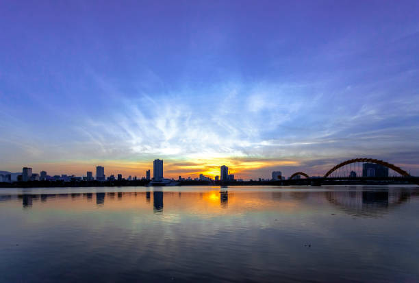 istock Sunrise landscape in Da Nang city 1162513698