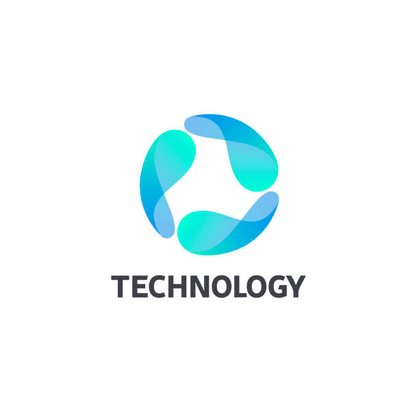 Vector design template. Technology icon. Vector design template. Technology icon. world-logos stock illustrations