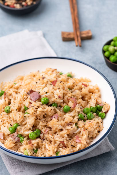 istock Japan rice fired with peas and chopstick 1162514539