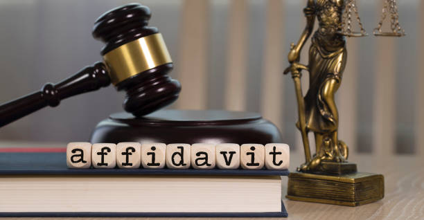 istock Word AFFIDAVIT  composed of wooden dices. 1162518316