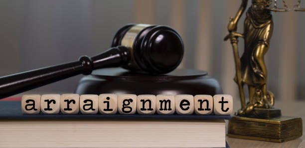 istock Word ARRAIGNMENT composed of wooden dices. 1162519351