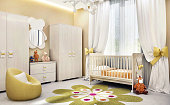 赤ちゃんのための近代的な子供部屋