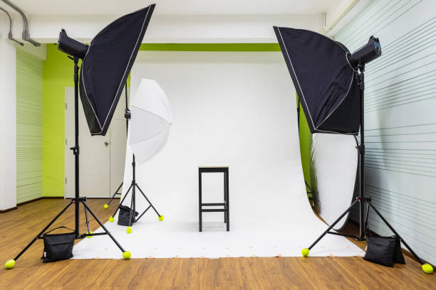 istock The white background is stretched for a scene. 1162520833