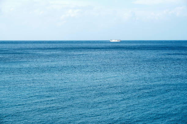 istock A high-speed ship that runs to float in the sea 1162521321