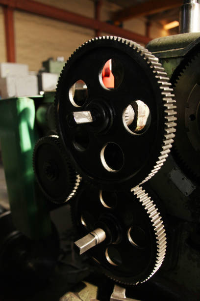istock Mechanical industry old machinery lathe 1162523349