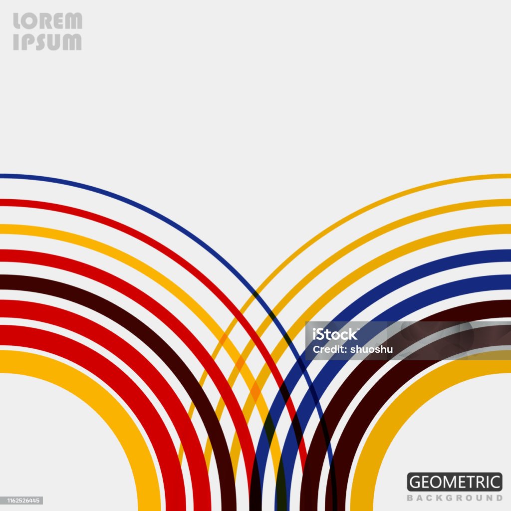 Curve Color Disign Color Curve Stripe Pattern Background Stock Illustration - Download ...