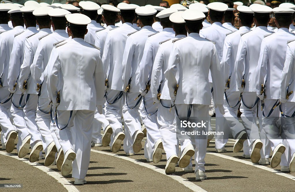 네이비 cadets 마칭 - 로열티 프리 해군 스톡 사진