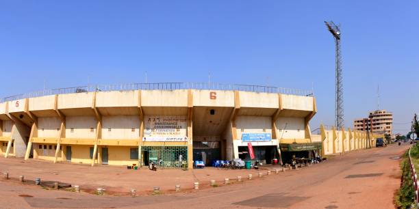 ouagadougou municipal stadium / stade municipal, home of santos football club, burkina faso, ouagadougou - major league soccer imagens e fotografias de stock