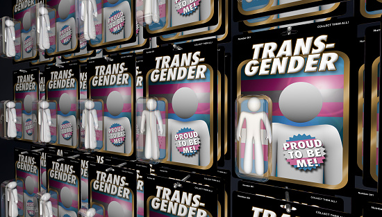 Трансгендер 3д. 3д фигура гендеров.