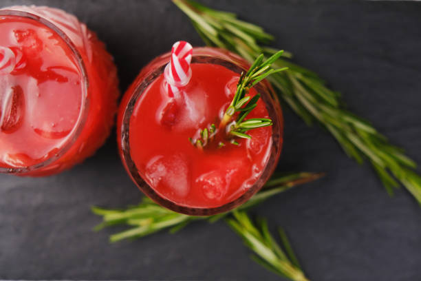 istock Red alcohol cocktail with rosemary. 1162538238