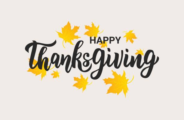 istock Happy Thanksgiving hand lettering text. Typography for logo, icon, card, invitation and banner template. Greeting card for Thanksgiving day celebration. 1162542659