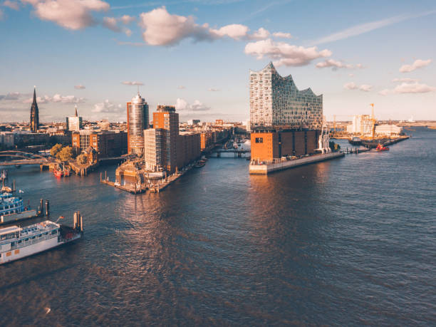 istock aerial view from waterside on Hamburg Speicherstadt 1162543676