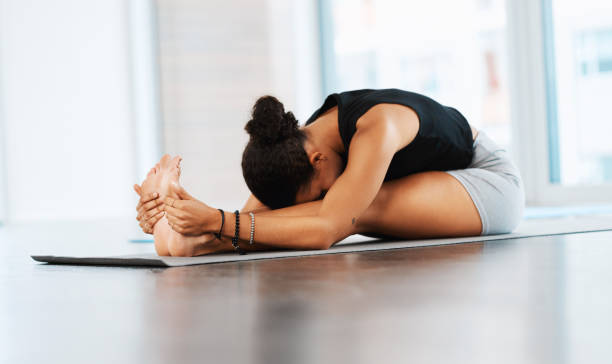 istock Starting my workout with a good stretch 1162547333