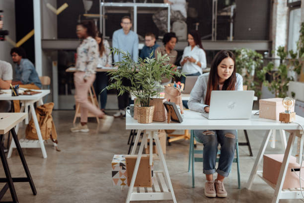 istock Asian business woman working in office 1162547391