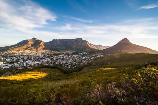 Photo of HDR image of the world famous Table Mountain, Cape Town, South Africa