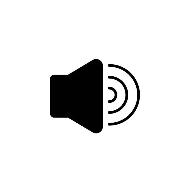 Vector illustration of volume mute sound speaker icon sign signifier vector