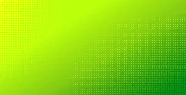 Vector illustration of Abstract green gradient halftone background. Natural color vector backdrop