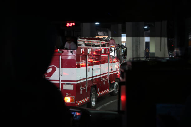istock Fire truck in South Korea 1162554277